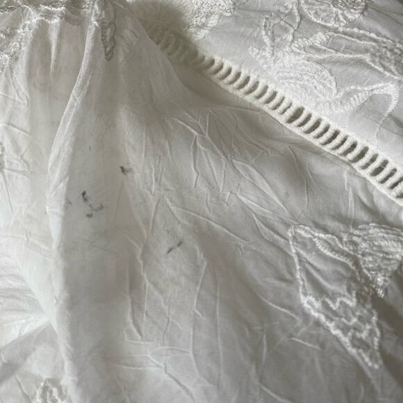 Johnny Was Palm Georgia White Embroidered Eyelet Kimono One Size - Picture 12 of 12